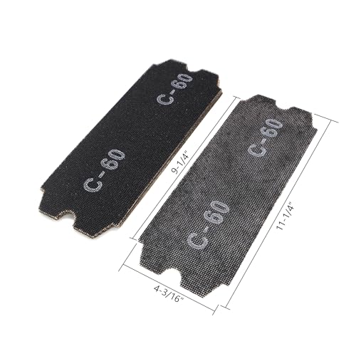 SCOTTCHEN Drywall Sanding Screen Mesh Sheet 4-3/16" x 11-1/4" Grit #60-12pcs - style: #60-12pcs