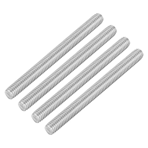 uxcell 4Pcs Fully Threaded Rod, M6 x 65mm 304 Stainless Steel Right Hand Thread Bar Studs M6-1 Thread Pitch for Furniture Machinery Assembly - size: M6 x 65mm