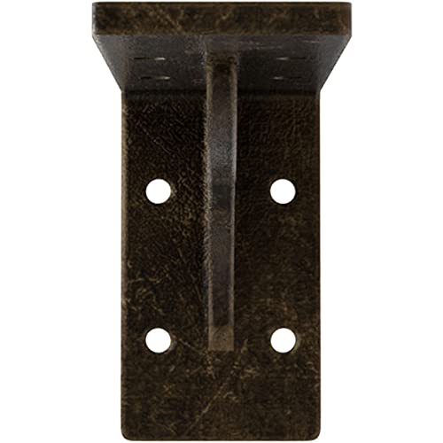 Ekena Millwork BKTM02X06X03EBAPG Steel Bracket Embrey, 2" W x 6" D x 3 3/4" H, Antiqued Pale Gold - color: Antiqued Pale Gold, size: 2-in. W x 6-in. D x 3.75-in. H