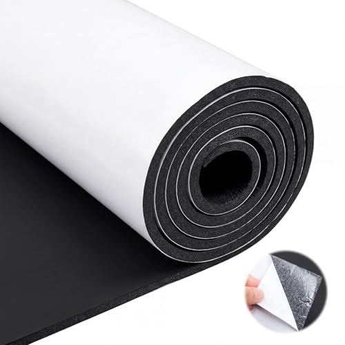 20" x 60" Neoprene Sponge Foam Sheet with Adhesive - size: 20 x 60 Inch