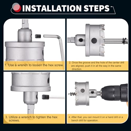 Tungsten Carbide Tipped Hole Saw 1-5/16 Inch 33mm Hole Cutter - size: 1-5/16 Inch (33mm)