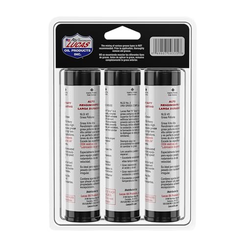 Lucas Oil 10315 Multi-Purpose Grease Combo Pack - 1 Red N Tacky 3 Ounce, 2 X-Tra HD 3 Ounce