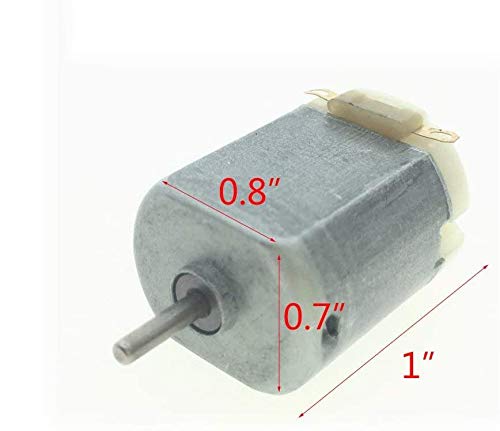 DC 3-12V 6000RPM Electric Mini Motor High Torque for DIY Toys, 2mm Shaft,3Pcs - size: 6000 rpm DC 3-12 V 3 pcs