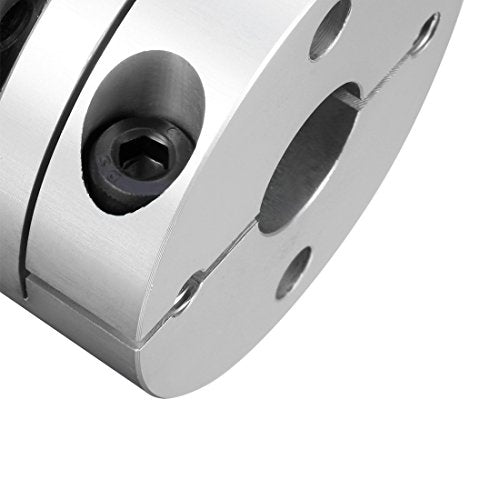 uxcell 12mmx15mm Clamp Tight Motor Shaft 2 Diaphragm Coupling Coupler - size: 12-15mm