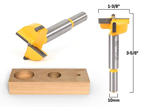 YONICO 43040C 1-3/8-Inch Diameter Carbide Forstner Drill Bit 10mm Shank - style: 1-3/8" Diameter