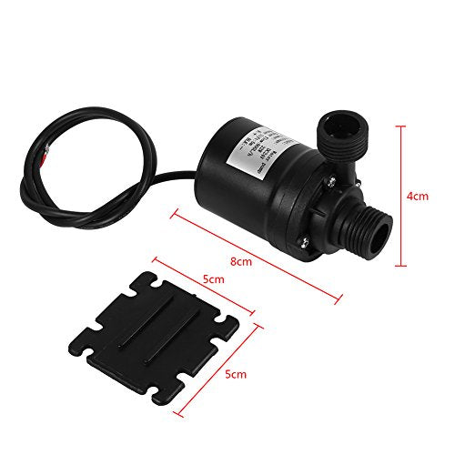 Joyzan Brushless Submersible Water Pump, Ultra Quiet Aquarium 800L DC 24V