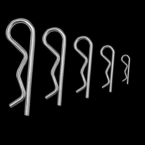 20 Pcs Cotter Pin Assortment Kit, Zinc-Plated Steel, M1-M3 Sizes