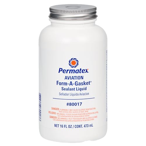 Permatex 80017 Aviation Form-A-Gasket No. 3 Sealant, 16 oz. , Brown