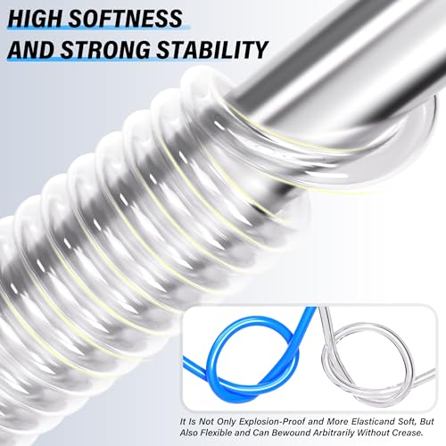 TAILONZ Clear 1/4" OD PU Air Hose 10M/32.8ft - color: Clear-PU, size: 1/4'' OD/32.8ft/10m