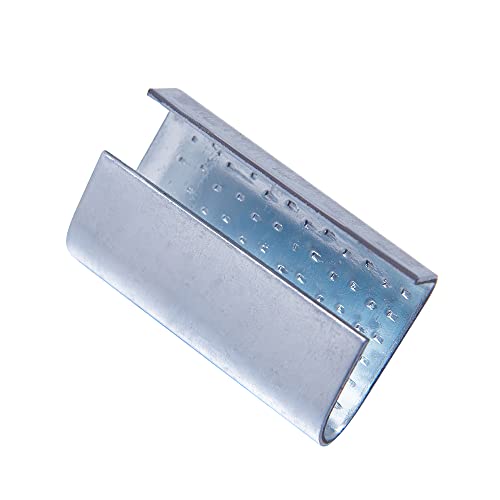 Packaging Strapping Open Serrated Seals for 5/8" Strap Width Polyester (PET) Strapping (Pack of 100) - color: 100PCS Seals