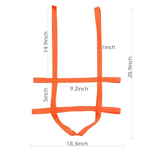 Bucket Sling Lifting for 5 Gallon Bucket Orange,Multifunctional Handling Sling.,Webbing Sling is Load Rated Up to 200Pounds