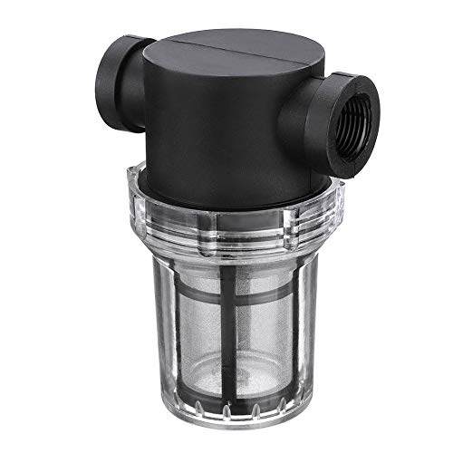 Denpetec 1Pcs Garden Pond 1 inch Inline Mesh Strainer Water Pump Filter Irrigation High Flow Pipeline Filter Garden Interface Strainer(Size:80 mesh) - size: 80 mesh