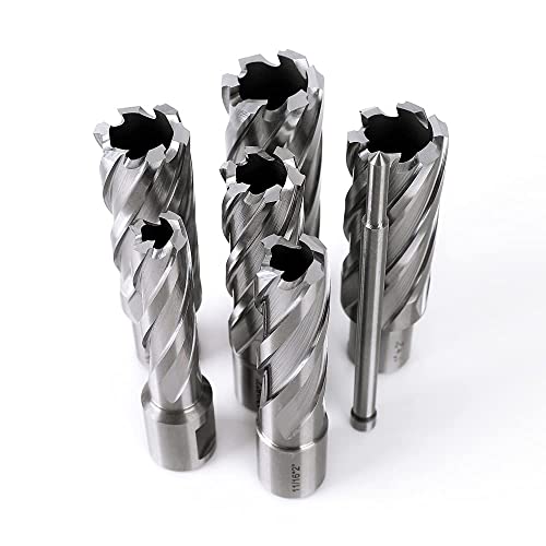 OSCARBIDE 8pc HSS Annular Cutter Set, 2" Cutting Depth,9/16" to 1-1/16"Dia