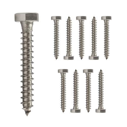 Conquest Lag Bolts 1/4" x 1-1/4" - size: 1/4"-10 x 1-1/4"
