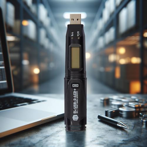 Lascar Electronics EL-USB-2-LCD+ High Accuracy Humidity Temperature and Dew Point Data Logger with LCD