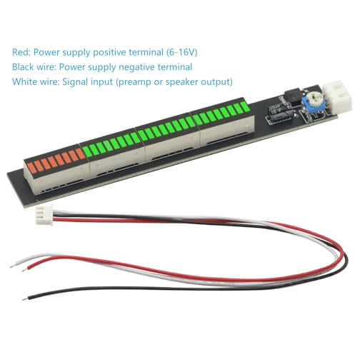 Stereo Music Spectrum LED Light Audio Level Indicator Amplifier VU Meter for Car Player Light Atmosphere Lamps Module