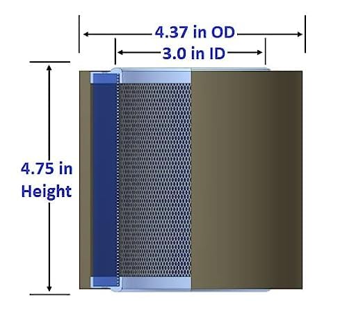 Replacement Air Intake Filter For Compair 43-763, 0051291