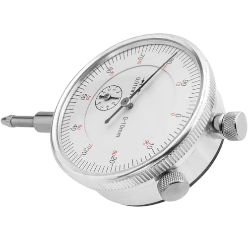 Wolfride Mechanical Dial Indicator Gauge 0-10mm, 0.01mm Resolution