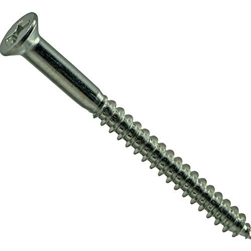 Hard-to-Find Fastener 014973292683 Phillips Flat Wood Screws, 8 x 2, Piece-40 - size: 8 x 2-Inch
