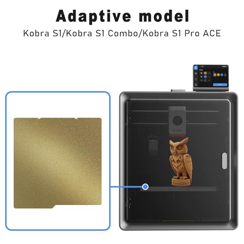 Double Sided Textured PEI Build Plate for Kobra X/S1 264x276mm - color: Double Sided Textured PEI, size: 264x276mm Kobra S1