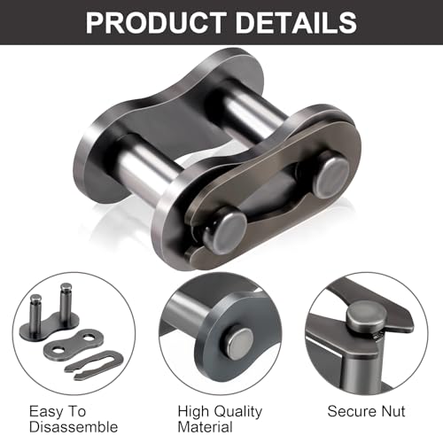 PAGOW 15pcs #428 Chain Master Link Roller, Steel Alloy Heavy Duty Connector for Bike Bicycle Mini Karting Pit ATV Scooter Baja Doodle Bug Motovox Harbor Freight Predator 212cc Go Kart Cart - size: #428 15pcs