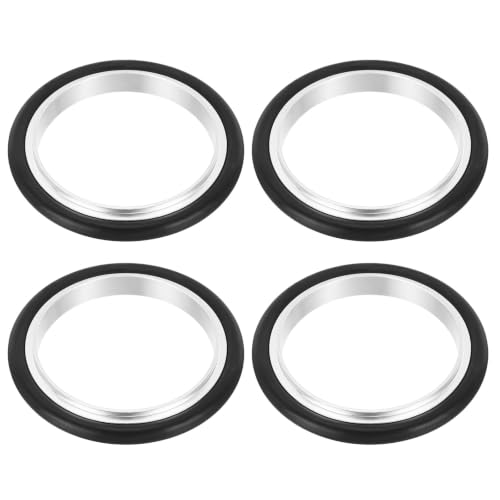 KF50 Flange Centering Ring (Aluminum Cylinder: 50mmID,52mmOD) 4Pcs - size: KF50