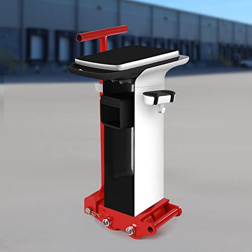 Industrial Machinery Mover,6T 13200lbs Machinery Skate Dolly Roller Heavy Duty Mover with 4 Rollers & 1 Handle,Machine Dolly Skate for Moving Equipment,Red (6T,Red)
