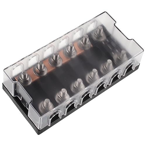 6-Way AMG Mega Fuse Holder Busbar 300 Amp - size: 6 way fuse holder