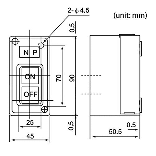 Xiaoyztan TBSP-330 30A 3-Phase ON/Off Push Button Switch for Equipment