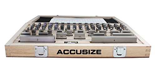 Accusize Steel Gage Block Set, Grade AS-1, 81 Pc, P900-S582 - style: Grade AS-1