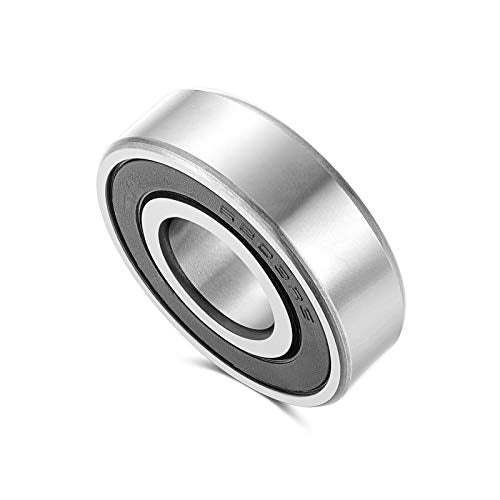 6203-2RS Double-Rubber Sealed Greased Ball-Bearings - 17x40x12mm, 2 Pcs, Widely Used in Garden Machinery, Outdoor Vehicles, Construction Machinery