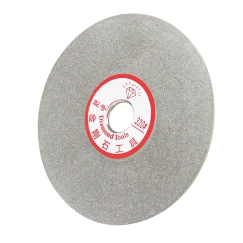 4 Inch 320 Grit Flat Lap Diamond Grinding Disc with 5/8" Arbor Hole - style: 320# Diamond Disc