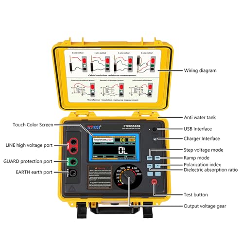ETCR3500B 10KV High Voltage Insulation Tester Megohm Meter 10TΩ 5mA