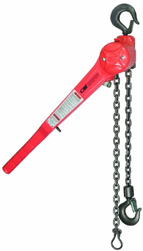 CM Series 640 Puller, Hook Mount, 3/4 Ton Capacity, 5' Lift, 10-3/4" Headroom, 21-1/4" Handle Length, 1-1/32" Hook Opening