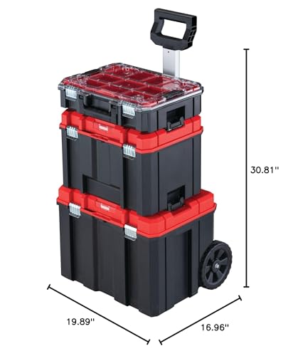 CRAFTSMAN VERSASTACK 17.126-in Metal Wheels Lockable Tool Box