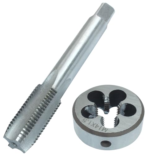 M14x1.5 Tap And Die Set, HSS Metric Threading Tool - size: M14 x 1.5
