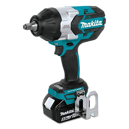Makita XWT08T 18V LXT® Lithium-Ion Brushless Cordless High-Torque 1/2" Sq. Drive Impact Wrench Kit w/Friction Ring Anvil (5.0Ah) - style: Impact Wrench Kit