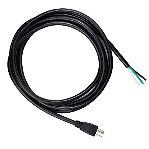 10ft 14 Gauge 3 Prong Heavy Duty Replacement Power Supply Cord Cable 110V 115V 120V Pigtail for Universal AC Appliance, NEMA 5-15 Plug US SJT 14AWG (15A) (Pack of 3) - size: 15A (Pack of 3)