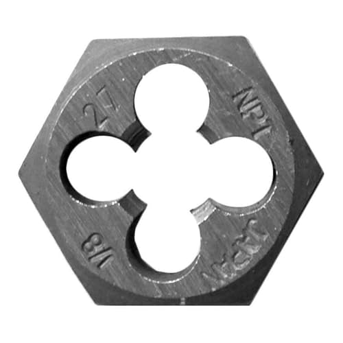 Century Drill & Tool 96301 Hexagon Pipe Die, 1/8-27 NPT