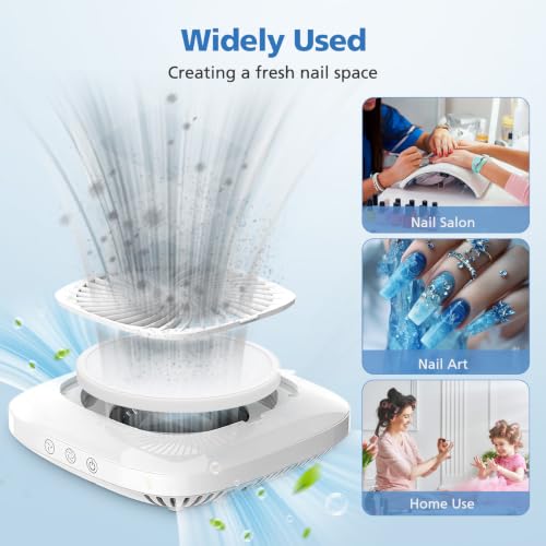 4 Pack Nail Dust Collector Replacement Filter for MelodySusie SPro/ XC320J