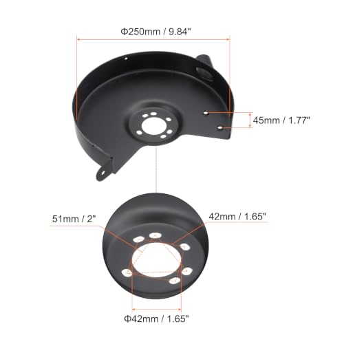 HARFINGTON Bench Grinder Wheel Inner and Outer Right Guards Cover 9.84"