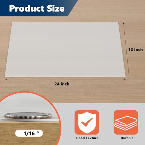 WochiTV Translucent Silicone Rubber Sheet, 12" Wide x 1/16" Thick x 24" Long Heat Resistant Rubber Mat for DIY Gaskets Material, Pads, Sealing, Cushion, Microwave Oven Protection - color: 1/16" Thick, size: 12” x 24"