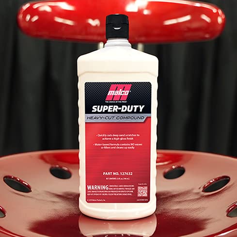 Malco Super Duty Heavy Cut Compound for Auto Paint Correction, 1 Gal. - size: 1 Gallon