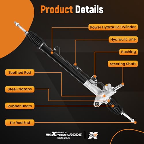 maXpeedingrods 26-1769 Hydraulic Power Steering Rack and Pinion - style: Civic 1996-2000