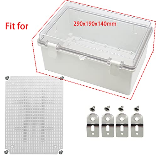 Zulkit Junction Box Mounting Plates (11.42" x 7.48" x 5.51") - size: 11.42" x 7.48" x 5.51"