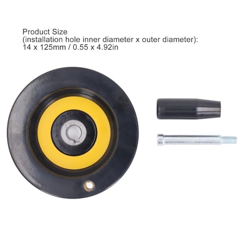 Lathe Milling Machine – Insulated Engineering Plastic Hand Wheel with Revolving Handle, Standard Mounting Holes for Grinder and Industrial Equipment
