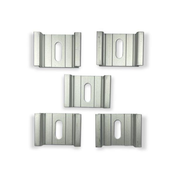 International Connector T&G 5 Pieces DIN Rail Slotted Aluminum RoHS 35mm Wide 7.5mm High (1") - size: 1"