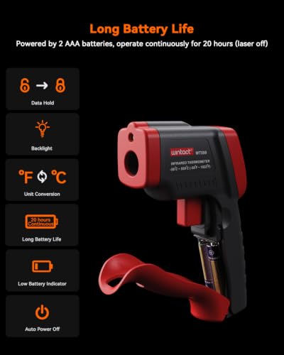 Wintact Infrared Thermometer Temperature Gun -58℉ to 1022℉