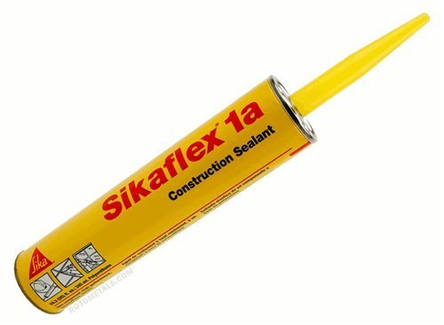 Sika, Sikaflex 1A, One Part Polyurethane Caulk, Elastomeric Construction Sealant/Adhesive, Premium Grade High Performance, Moisture-Cured, Non-Sag, Horizontal, 10.3 Fl Oz, Color: Limestone, 3 Pack