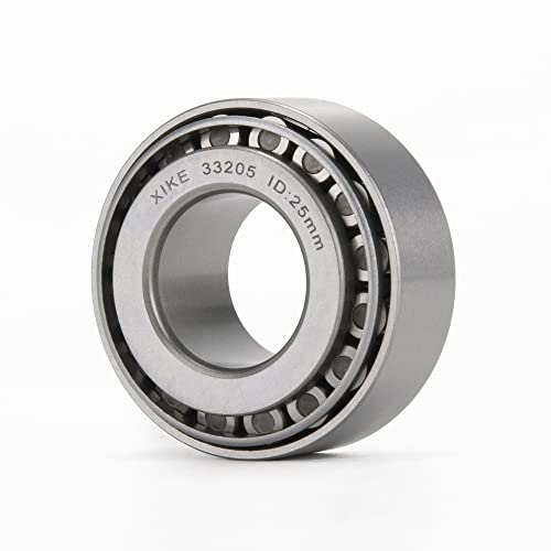 XIKE 2 Pcs 33205 Tapered Roller Bearings 25x52x22mm Cone and Cup Set. - size: 33205 25x52x22mm